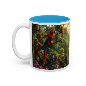 Tropical Waterfall Mug – Lush Jungle Scenic Accent Coffee Cup (11oz/15oz)