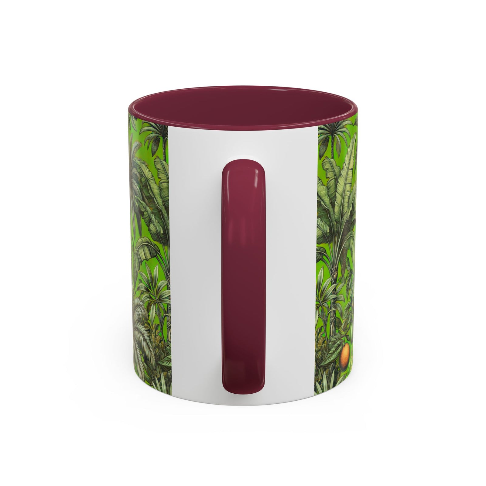Accent Color Coffee Mug, Many Colors - 11oz & 15oz / Tropical Fruit, Green