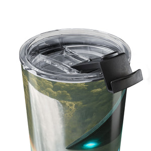 20oz Tumbler — UFO, Blue Butterflies & Rainbow Travel Cup