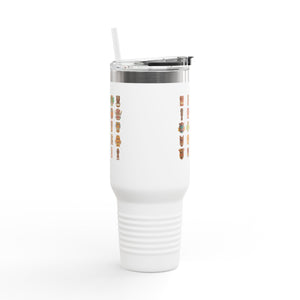 Insulated Travel Mug, 40oz / Tiny Tiki Dudes - Perfect for Outdoor Adventures