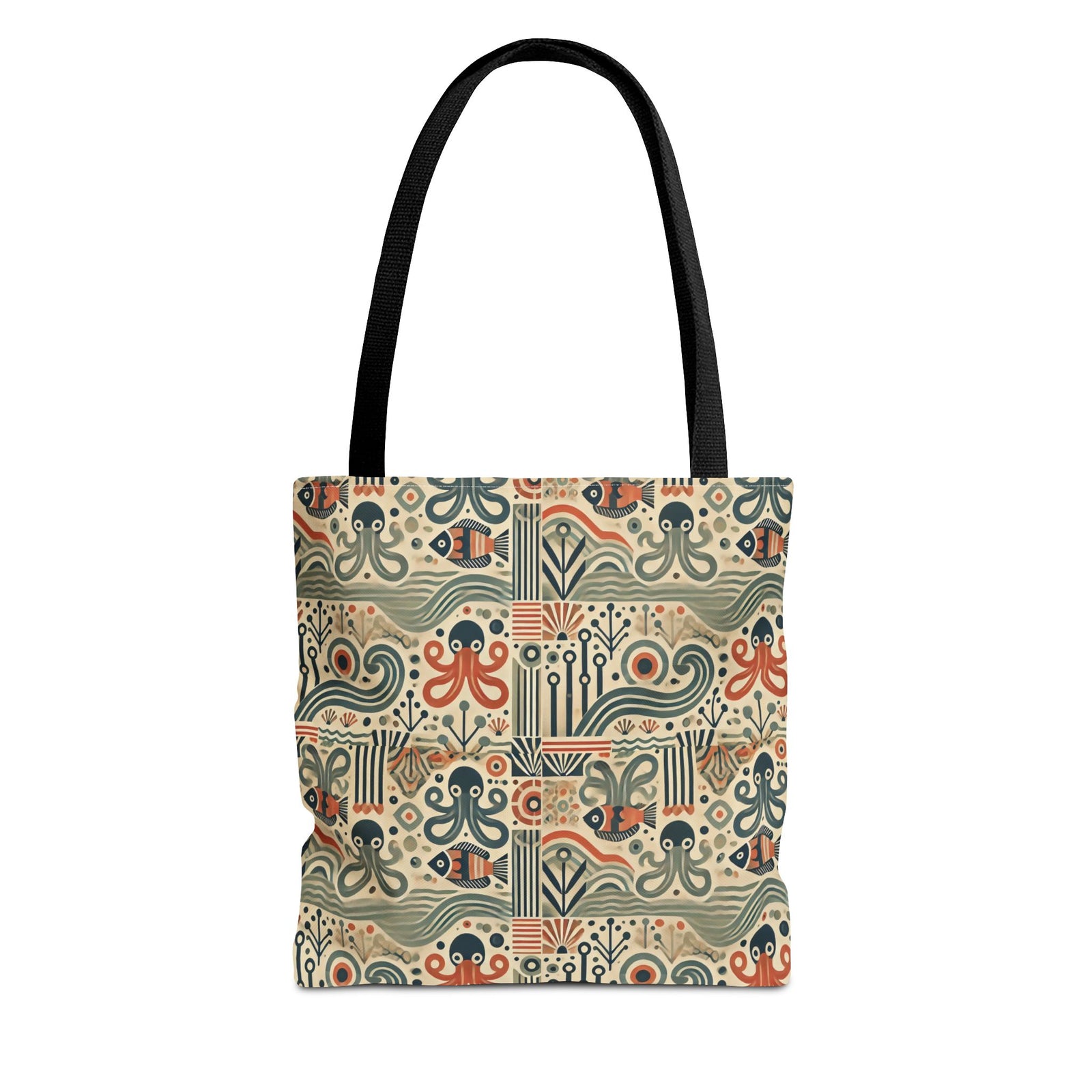 Mid-Century Octopus Tote Bag - 3 Sizes