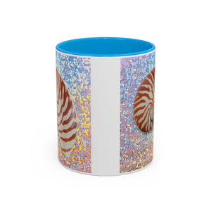Colorful Mugs (11oz, 15oz), Disco Tiger Stripe Nautilus
