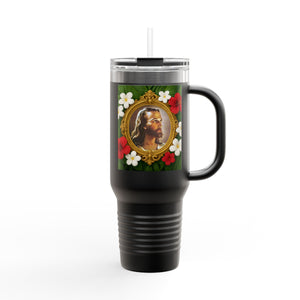 Religious Insulated Travel Mug, 40oz / "Head of Christ" Jesus Portrait - Perfect for Outdoor Adventures