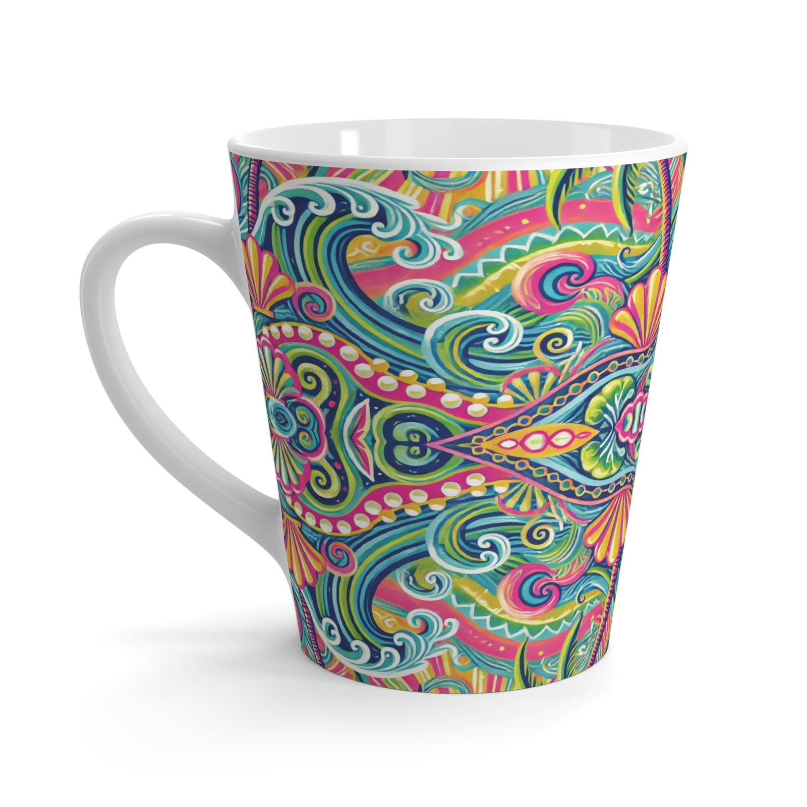 Latte White Mug - Kaleido Bay