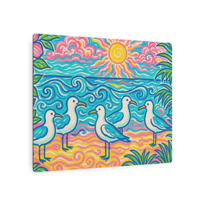 Metal Art Sign/Wall Decor ~ Seagulls on the Beach