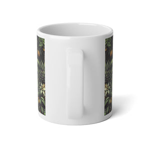 Jumbo Mug, 20oz, Tropical Fruit Black | Tropical Coffee Cup