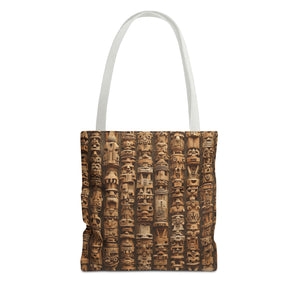 Ancient Tiki Totems Tote Bag - 3 Sizes