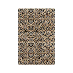 Tropical Microfiber Coffee/Tea Towel – Woven Rattan Pattern