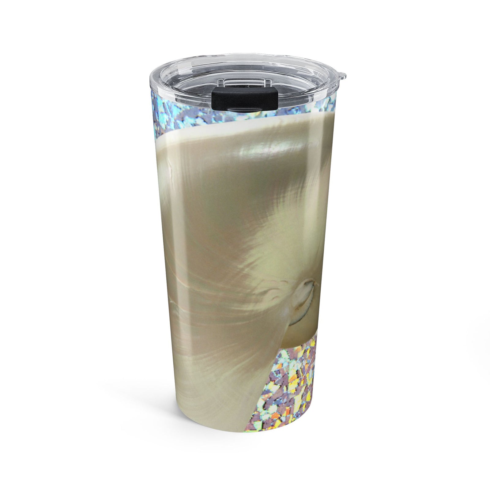 20oz Tumbler – Disco Nautilus Shell Glitter Insulated Travel Cup