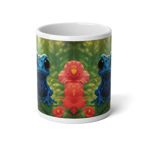 Jumbo Mug, 20oz, Rainforest Blue Frog | Tropical Coffee Cup