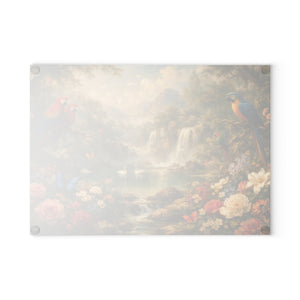Glass Coffee Station Tray, 2 Sizes – Vintage Garden Waterfall