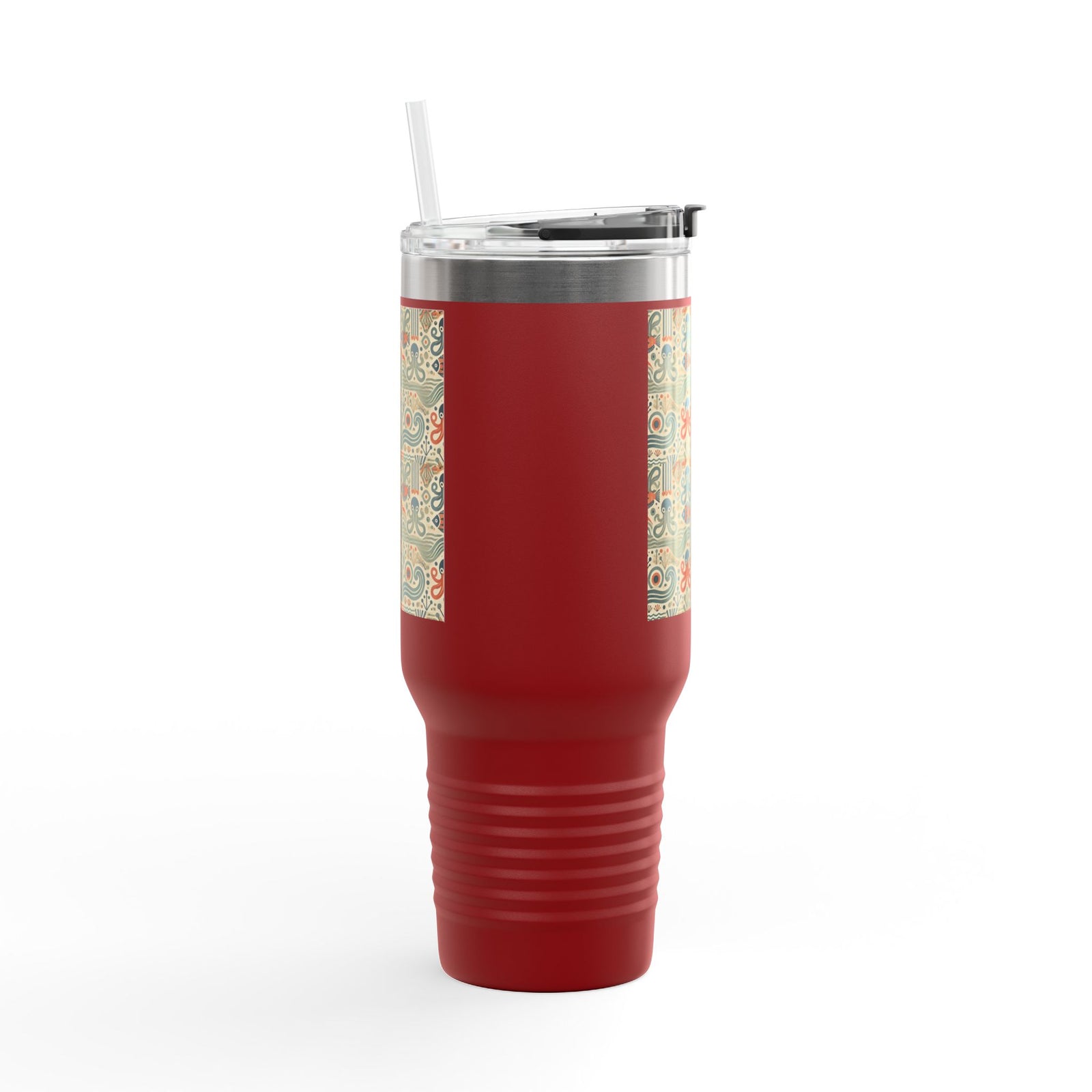 Insulated Travel Mug, 40oz / Mid-Century Octopus - Perfect for Outdoor Adventures
