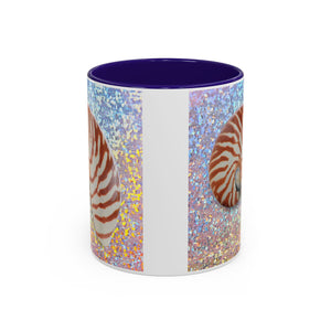 Colorful Mugs (11oz, 15oz), Disco Tiger Stripe Nautilus