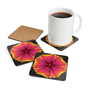Coaster Set/4 - Hibiscus Kaleidoscope #1