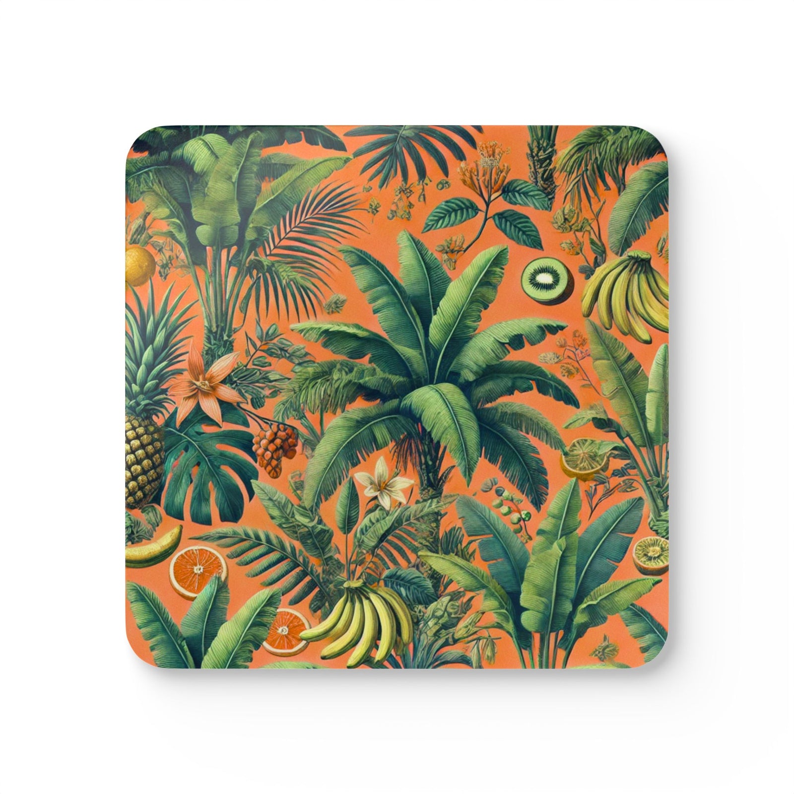Coaster Set/4 - More Tropical Fruit, Orange