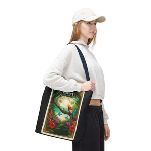 Tote Bag — Parrot Friends at Seashore, TLC Logo