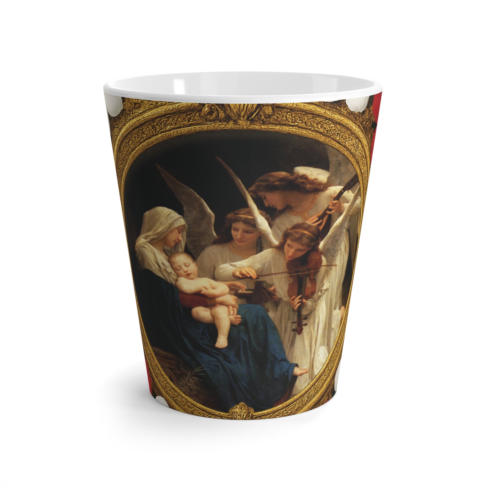 Religious Latte White Mug - Song of the Angels