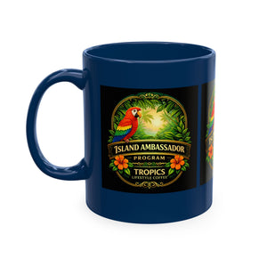 Tropical Parrot Coffee Mug — "Island Ambassador" Ceramic Cup