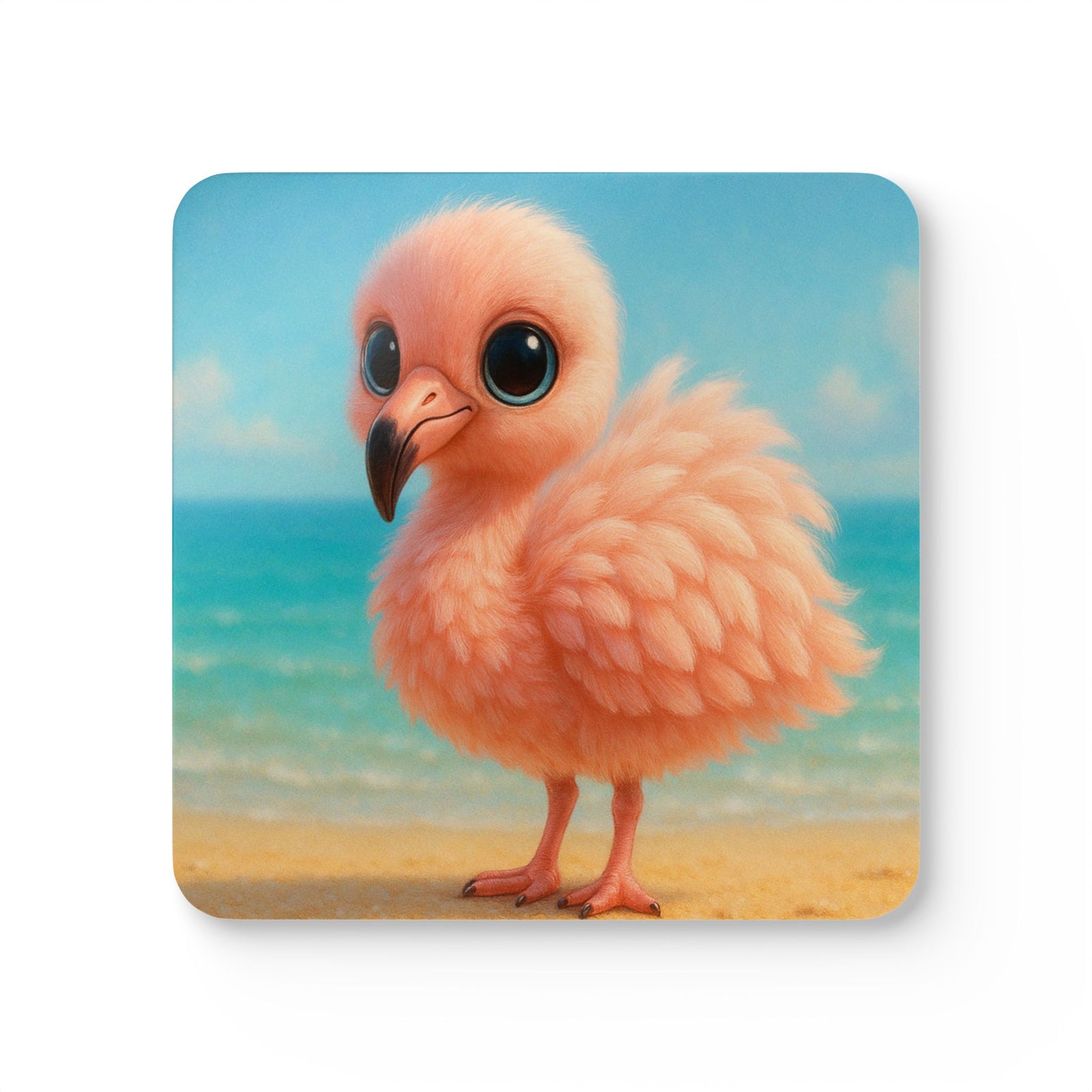 Coaster Set/4 - Baby Flamingo