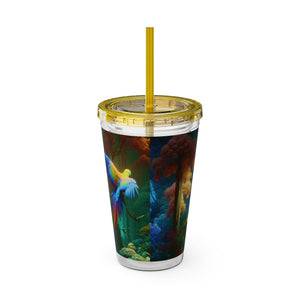 Tropical Tumbler with Straw | 16 oz: Flight School