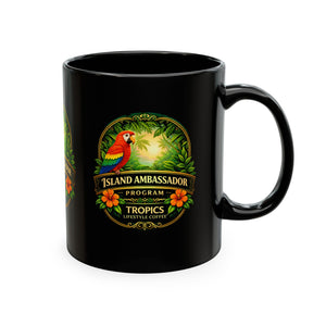 Tropical Parrot Coffee Mug — "Island Ambassador" Ceramic Cup