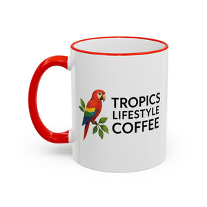 Tropics Lifestyle Coffee Accent Rim Mug (11oz & 15oz)