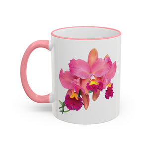 Accent Rim & Handle Mug – Tropics Lifestyle Coffee, Deco Long Logo