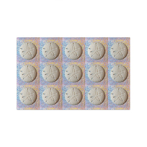Microfiber Coffee/Tea Towel — Coastal Disco Sand Dollar