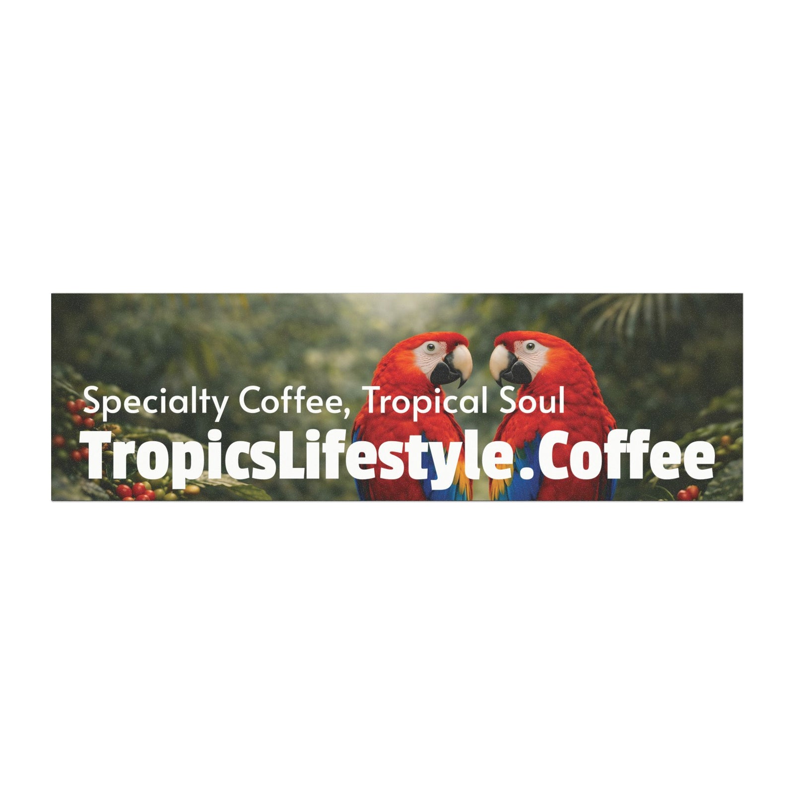 Car Magnet — Tropics Lifestyle Coffee Logo (Luxury Coffee, Tropical Soul)