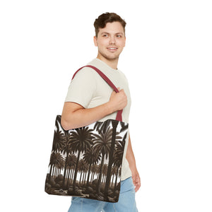 Woodcut Palms Tote Bag - 3 Sizes