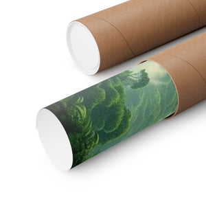Tropics Lifestyle Coffee Poster — Rainforest Mist Matte Vertical Print