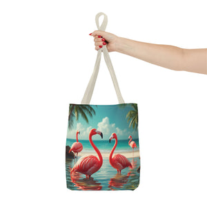 Flamingo Morning Dip Tote Bag — 3 Sizes