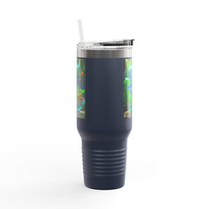 Insulated Travel Mug, 40oz / Tropical Fish Bowl #1 - Perfect for Outdoor Adventures