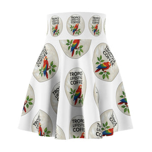 Copy of Tropical Parrot Skater Skirt — Tropics Coffee Floral Print