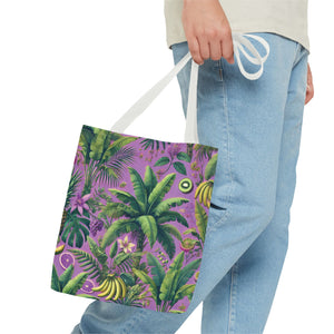 More Tropical Fruit/Deep Lilac Tote Bag - 3 Sizes
