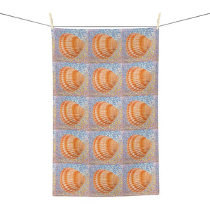 Microfiber Coffee/Tea Towel — Disco Orange Scallop