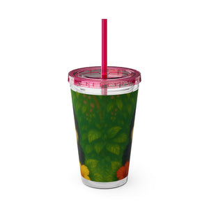 Tropical Tumbler with Straw | 16 oz: Baby Toucans