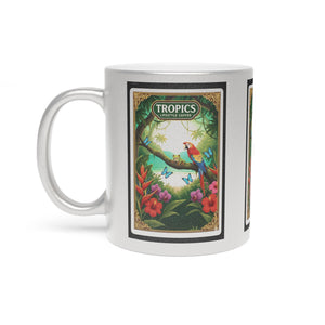 Tropical Metallic Mug, Gold or Silver - Seaside Rainforest Friends