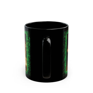 Black Coffee Mug, Religious - Song of the Angels, Tropical Glow