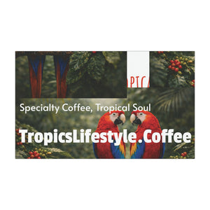 Car Magnet — Tropics Lifestyle Coffee Logo (Luxury Coffee, Tropical Soul)