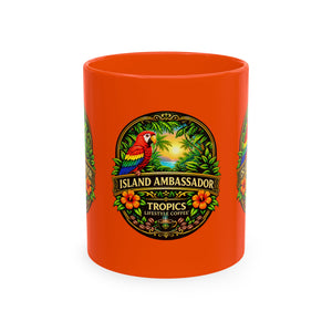 Tropical Parrot Coffee Mug — "Island Ambassador" Ceramic Cup
