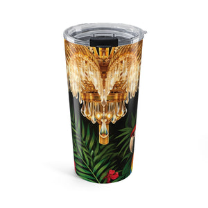 20oz Insulated Travel Tumbler — Hollywood Regency Chandelier & Parrot