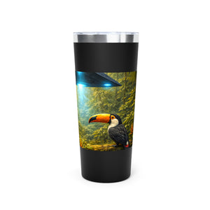 22oz Insulated Tumbler/Vacuum Copper Travel Cup — UFO, Tiger & Toucan