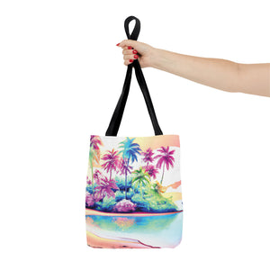 Watercolor Beach Tote Bag - 3 Sizes