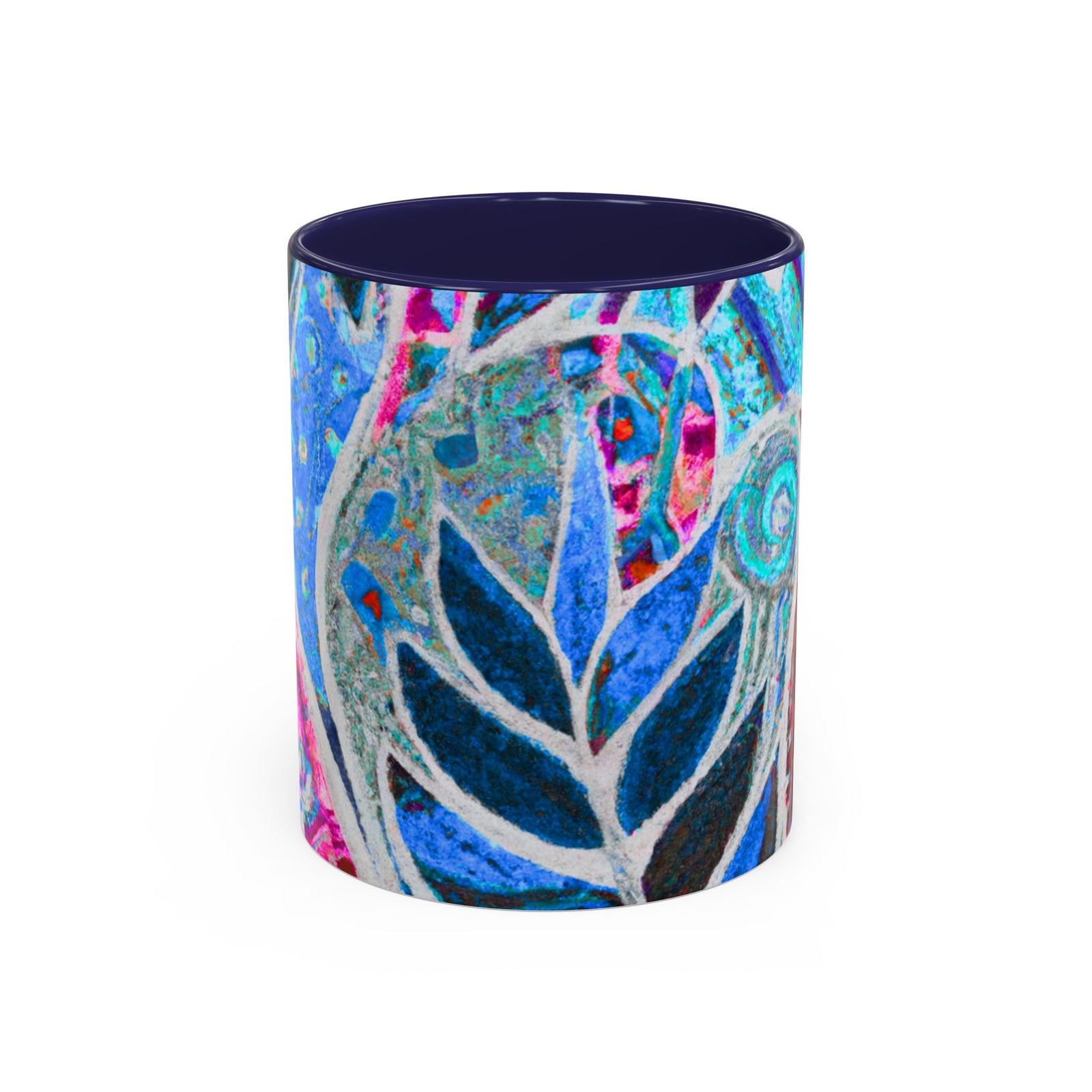 Accent Coffee Mug (11, 15oz), 8 Colors - Amazon Whimsy, blue