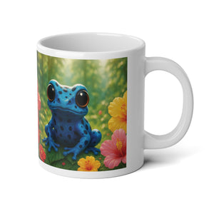 Jumbo Mug, 20oz, Rainforest Blue Frog | Tropical Coffee Cup