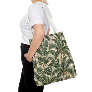 Tropical Palms MosaicTote Bag – Vintage Beach Market Bag