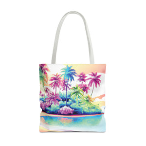 Watercolor Beach Tote Bag - 3 Sizes