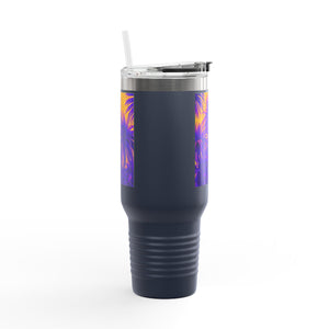 Insulated Travel Mug - 40oz - Perfect for Outdoor Adventures / Amazon Whimsy/Green