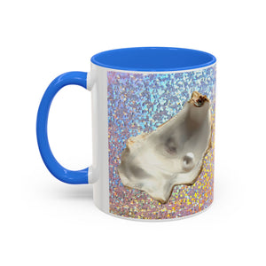 Colorful Mugs (11oz, 15oz), Disco White Pearl Oyster